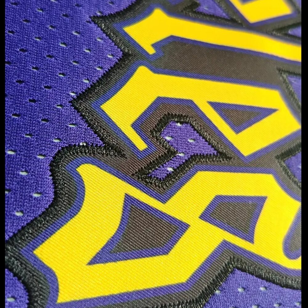 Los Angeles Lakers Luka Doncic Stitched Basketball Jersey Purple Men's - Picture 8 of 10